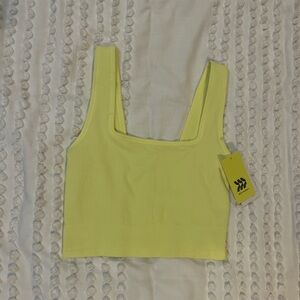 Yellow Women's Crop Top